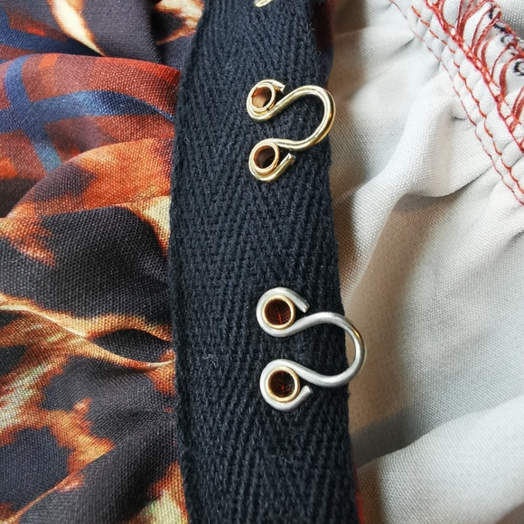 MISSGUIDED leopard and plaid hook+eye mini dress - Picture 6 of 6